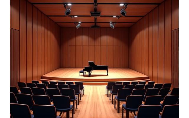 학생 공연을 위한 소규모 콘서트홀