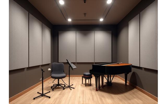방음 시설을 갖춘 현대적인 연습실