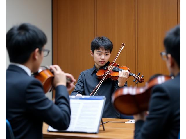 전문 심사위원 앞에서 모의 오디션을 진행하는 학생