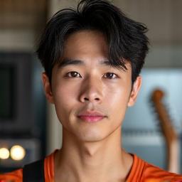 열정적인 표정으로 기타를 들고 있는 강사 박민준 선생님