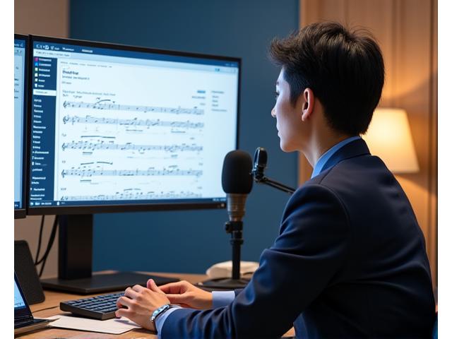온라인 레슨을 진행하는 전문 음악 강사
