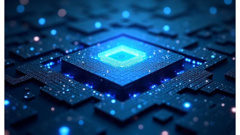 데이터 보안을 상징하는 다중 방어막 그래픽