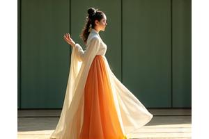 한복을 입고 전통 국악을 열창하는 소리꾼